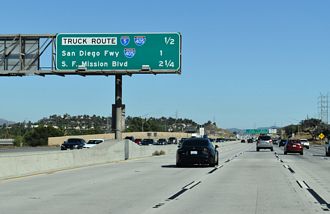 I-5 south at I-405 - San Fernando Valley