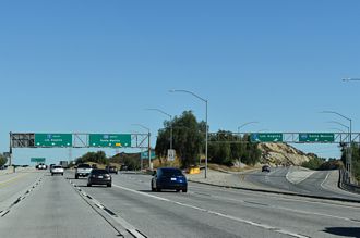 I-5 south at I-405 - San Fernando Valley