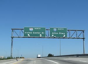 I-5 Truck Bypass lanes north at I-405