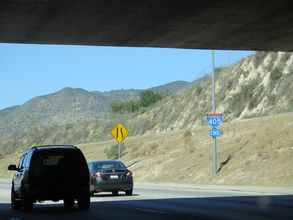 I-405 north at I-5 - San Fernando Valley