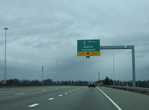 I-405 north at I-5/SR 525 - Martha Lake, WA