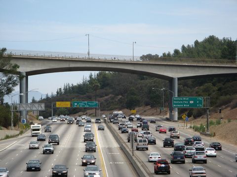 I-405 at Mulholland Dr - Sepulveda Pass