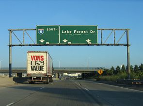 I-405 south at I-5 - Irvine, CA
