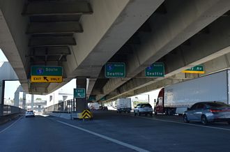 I-405/US 30 north at I-5 south in Portland, Oregon