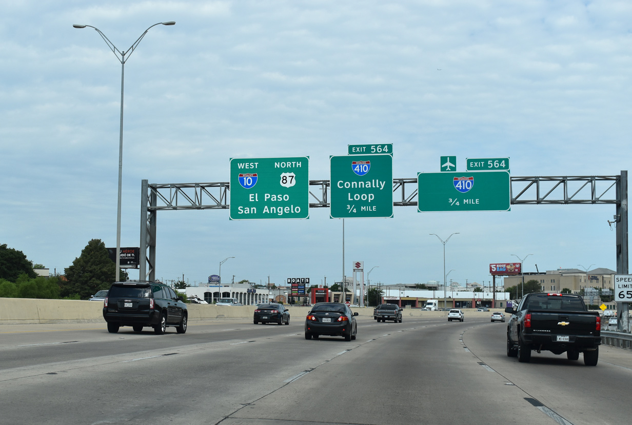 IH 10/US 87 west at IH 410 - San Antonio, TX