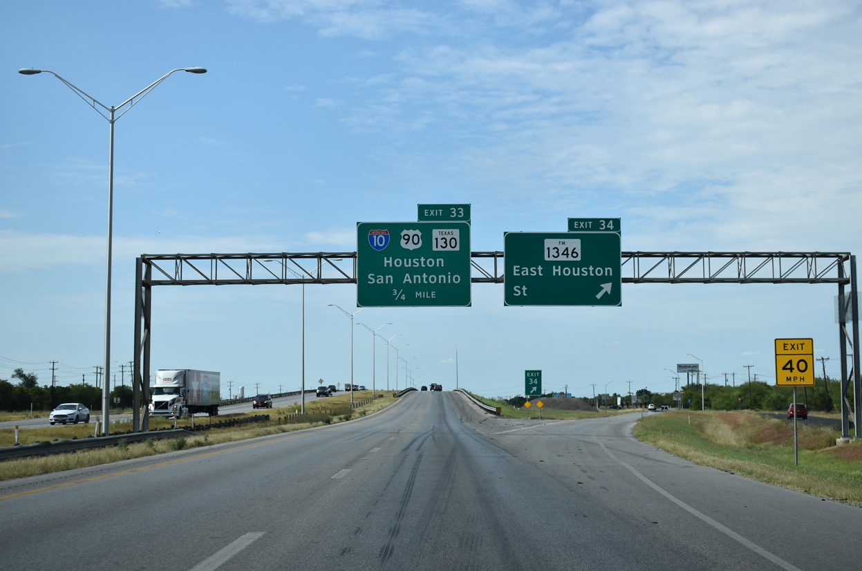 IH 410/SH 130 north at IH 10 - San Antonio, TX