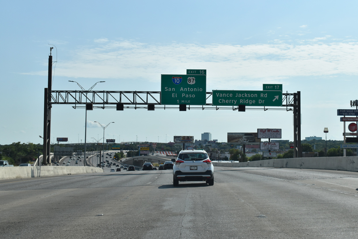 IH 410 west at IH 10/US 87 - San Antonio, TX