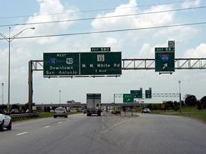 IH 10/US 90 west at IH 410 - 2003