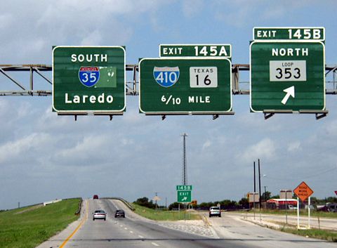 IH 35 south at SL 353 and IH 410 - 2003