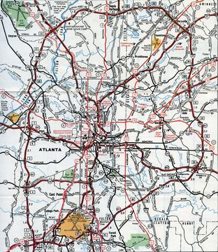 1979 Map of Atlanta, Georgia