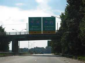SR 166 west at I-75/85 - Atlanta, GA