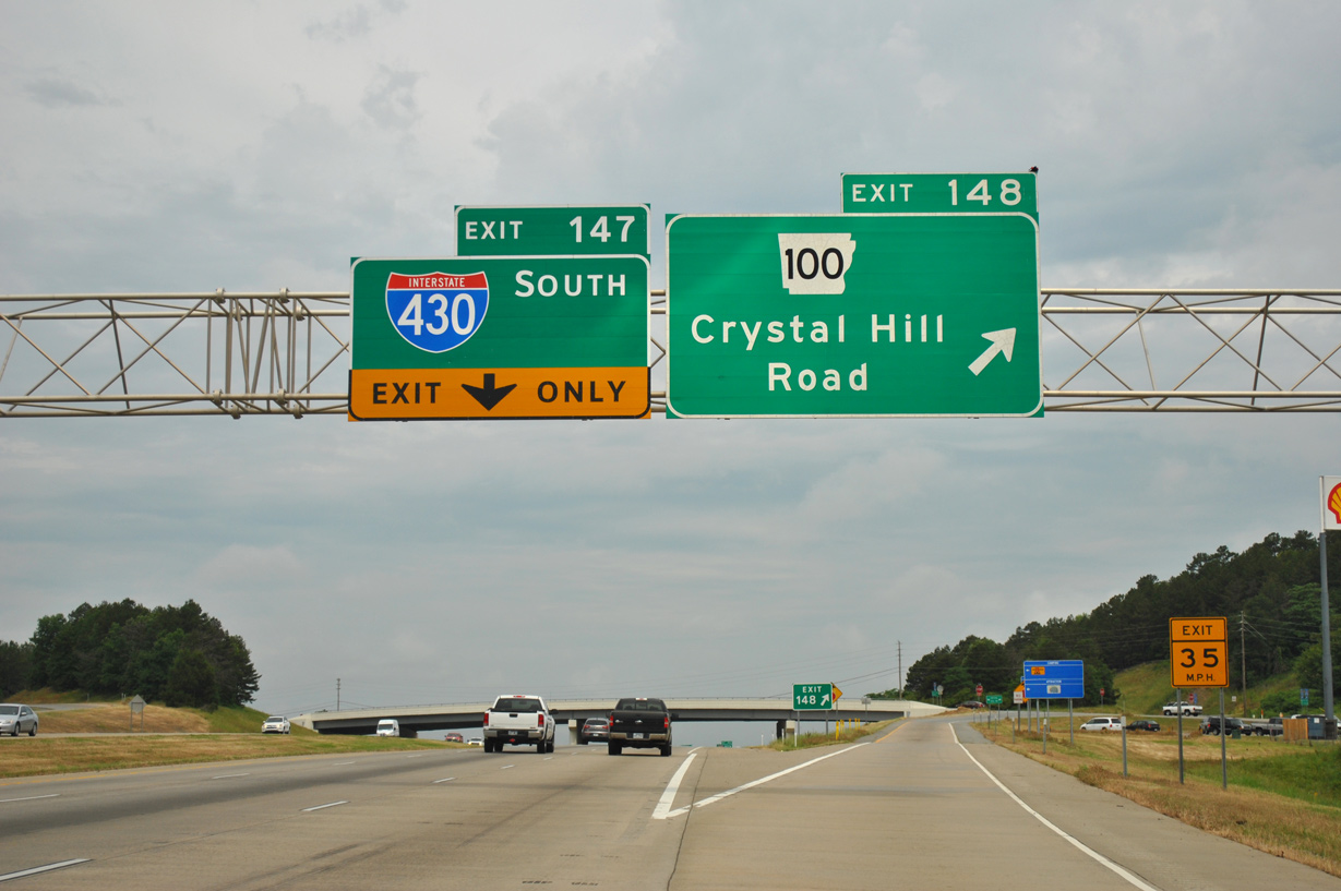 I-40/US 65 north at I-430 - 2012