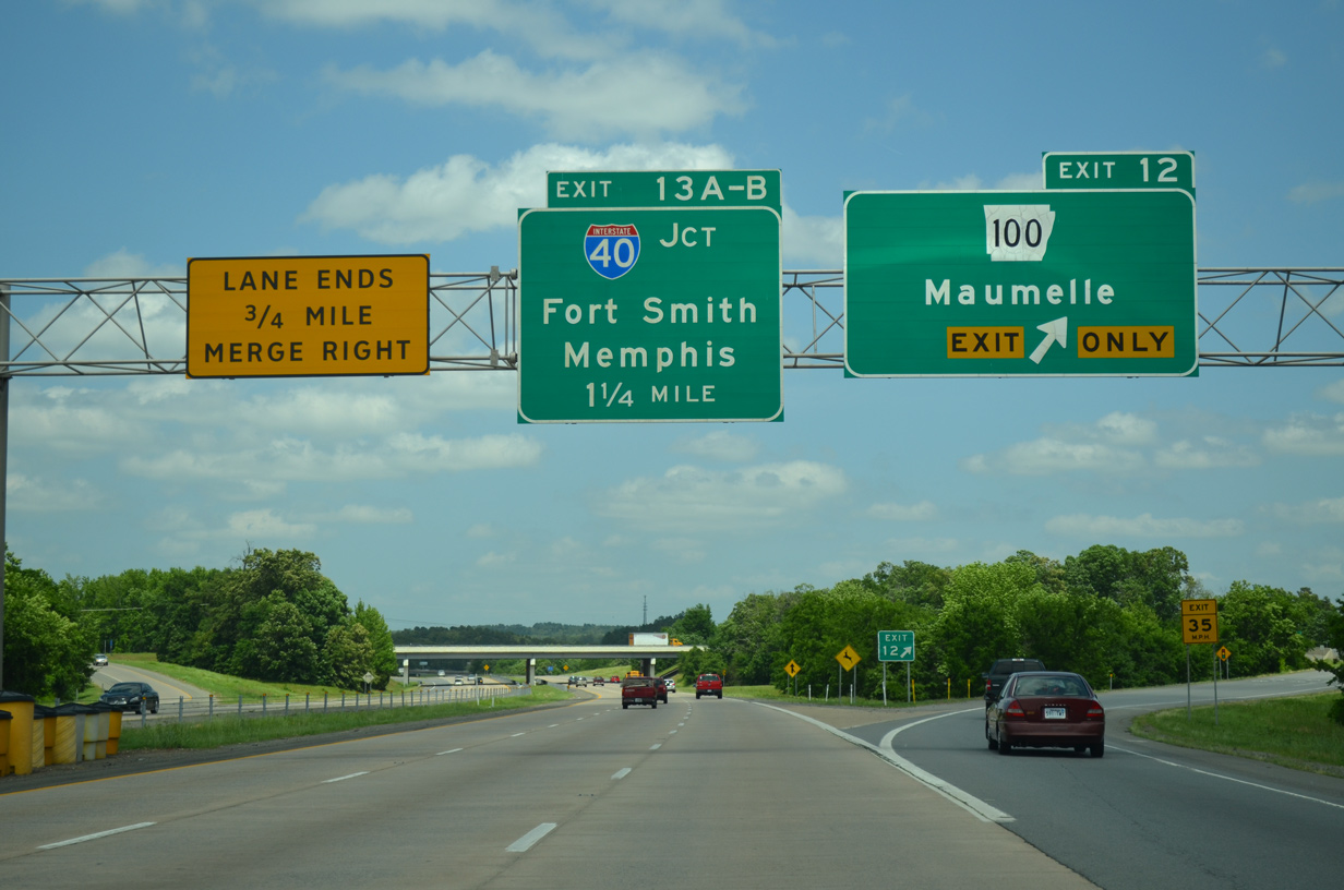 I-430 north at I-40/US 65 - 2014