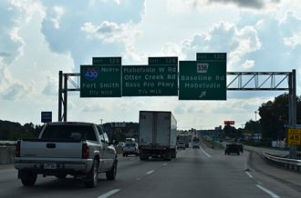 I-30/US 67-70 west at I-430 - Little Rock, AR