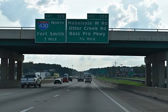 I-30/US 67-70 west at I-430 - Little Rock, AR