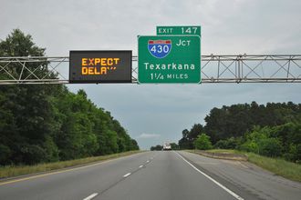 I-40/US 65 east at I-430 - 2012