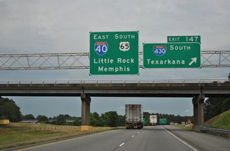 I-40/US 65 east at I-430 - 2012