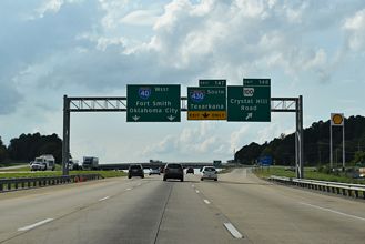 I-40/US 65 north at I-430 - North Little Rock, AR