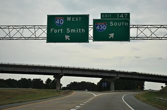 I-40/US 65 north at I-430 - 2012