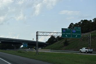 I-40/US 65 north at I-430 - North Little Rock, AR