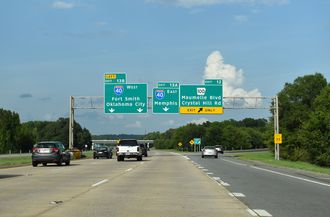 I-430 north at I-40/US 65 - North Little Rock, AR