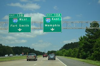 I-430 north at I-40/US 65 - 2014