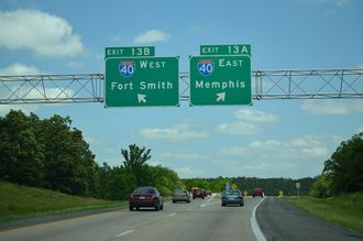 I-430 north at I-40/US 65 - 2014