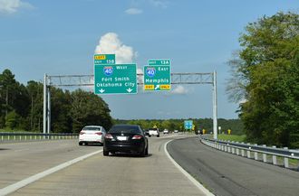 I-430 north at I-40/US 65 - North Little Rock, AR