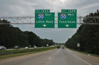 I-430 south at I-30/US 67-70 - 2012