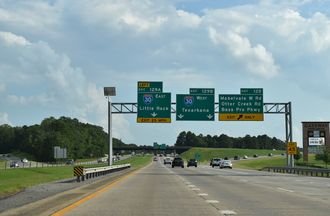 I-430 south at I-30/US 67-70 - Little Rock, AR