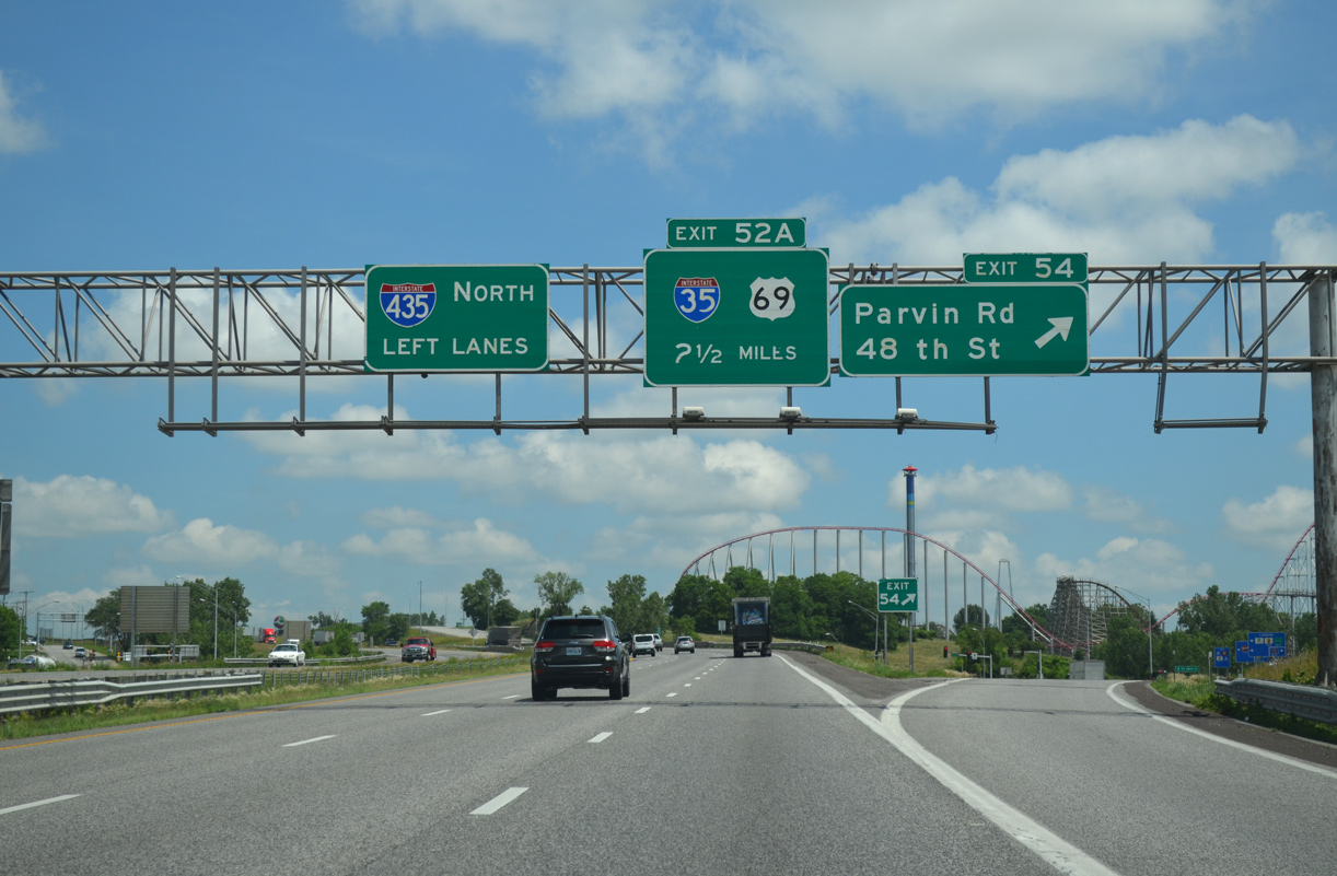I-435 north at I-35/US 69 - 2015