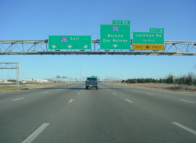 I-435 south at I-35/US 50 - 2002