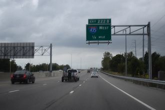 I-35/US 56-169 south at I-435/US 50 - Lenexa, KS