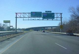 I-35/Route 110 south at I-435/US 69 - Claycomo, MO