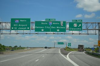 I-435 north at I-35/US 69 - 2015