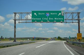 I-435 north at I-35/Route 110 - 2015