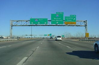 I-435 south at I-35/US 50 - 2002