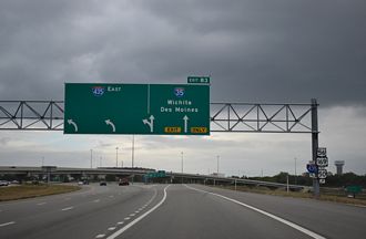 I-435 south at I-35/US 50 - Lenexa, KS