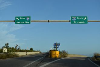 US 69 at I-35/435 - Claycomo, MO