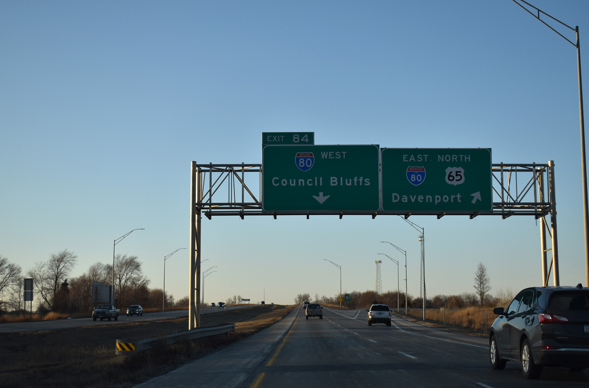 US 65 North at Interstate 80 in Altoona, Iowa