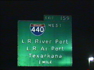 I-40 east at I-440 - North Little Rock, AR - 1995