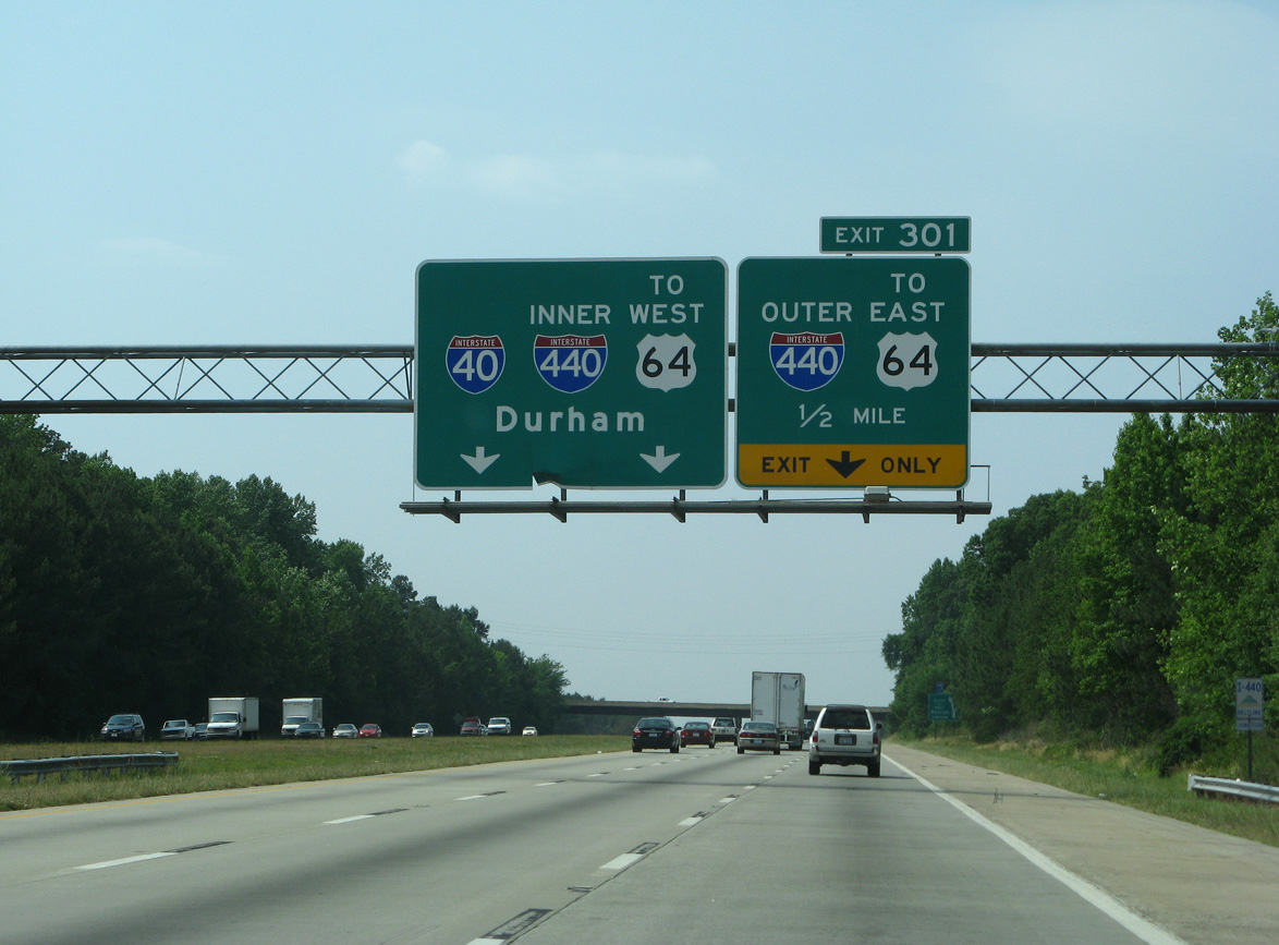 I-40 west at I-440/US 64 - 2007