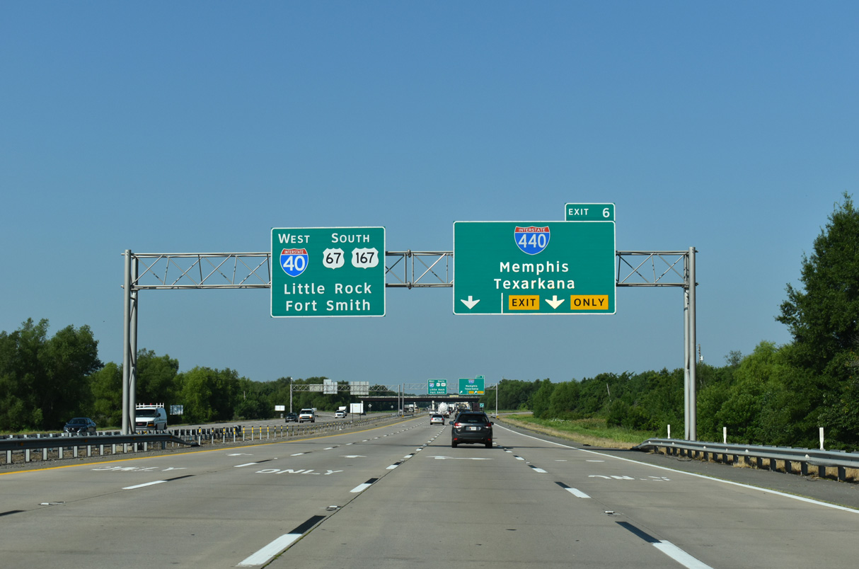 I-57/US 67-167 South at I-440 in Jacksonville, AR