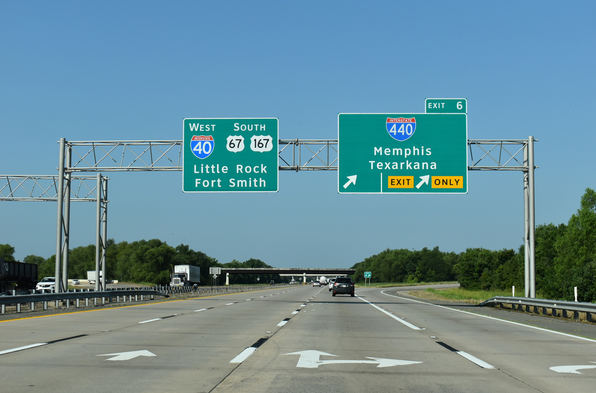 Added photos covering the new eastern end of Interstate 440 at I-57/U.S. 67-167 in Jacksonville. Also added photos covering the west end of I-440 from July 8, 2024.