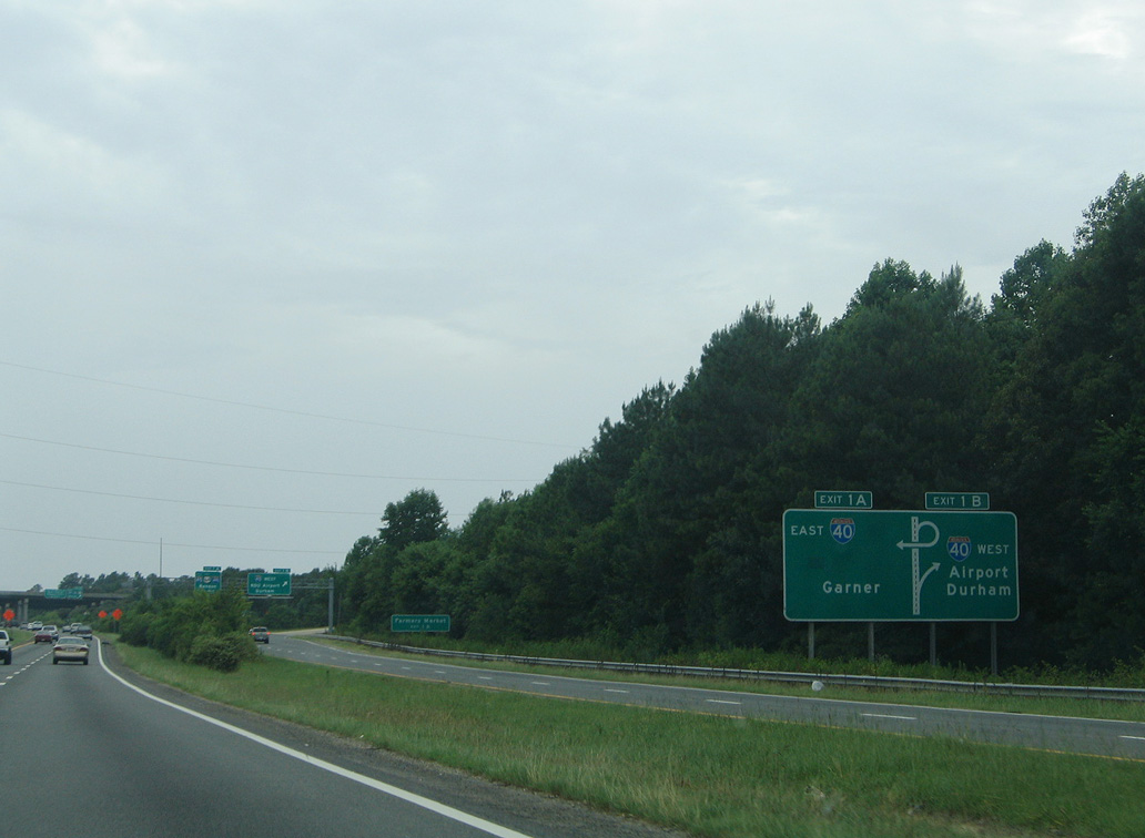 I-440/US 1 west at I-40 - Raleigh, NC