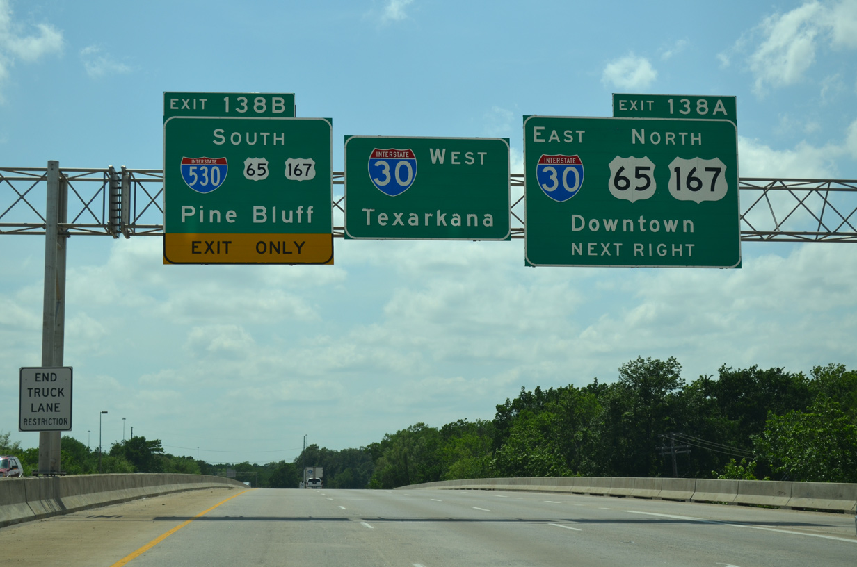 I-440 west at I-30/530 - Little Rock, AR