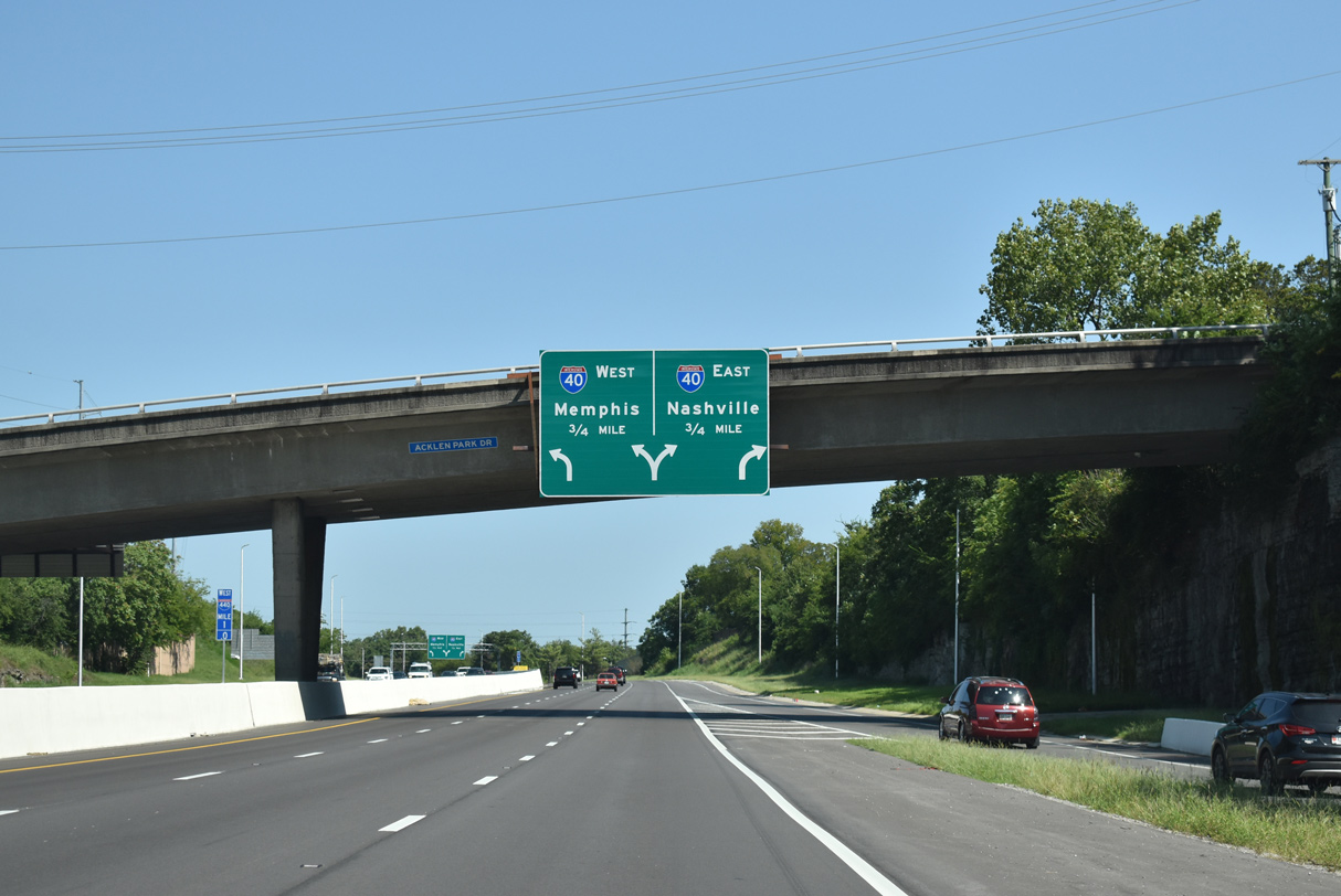 I-440 west at I-40 - Nashville, TN