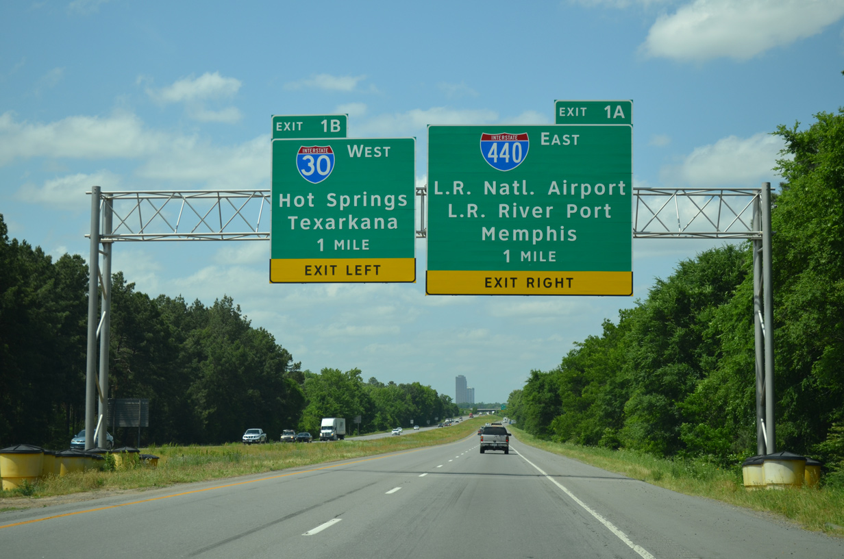 I-530 North at I-30/440 in Little Rock, Arkansas