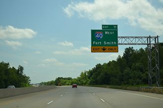 AR 440 south at I-40/440 - North Little Rock