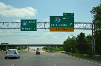 AR 440 south at I-40/440 - North Little Rock